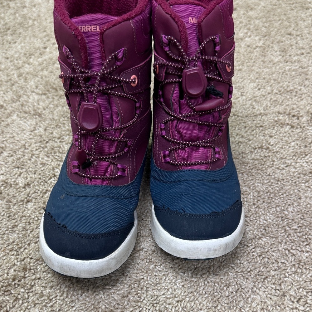 Merrell Kids' Magenta and Navy Boots